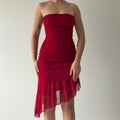 Mariposa Strapless Asymmetric Dress | S