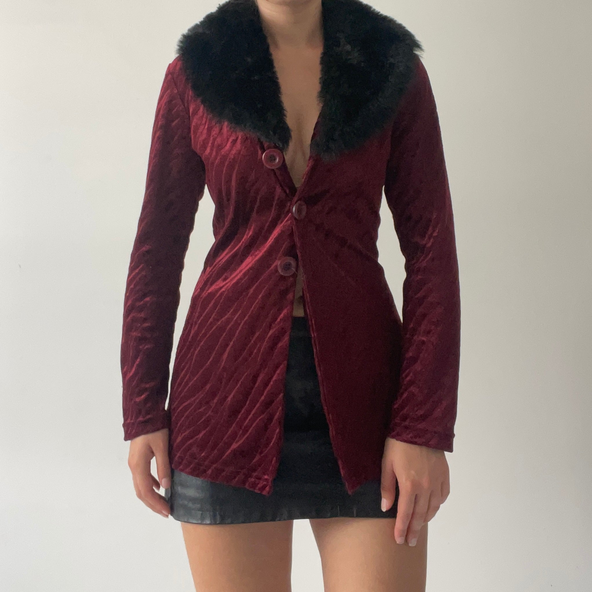 Pto Faux Fur Velvet Cardi | Made in Australia | M