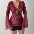 Georgiou Studio Bell Sleeve Top | Made in USA | 8-10