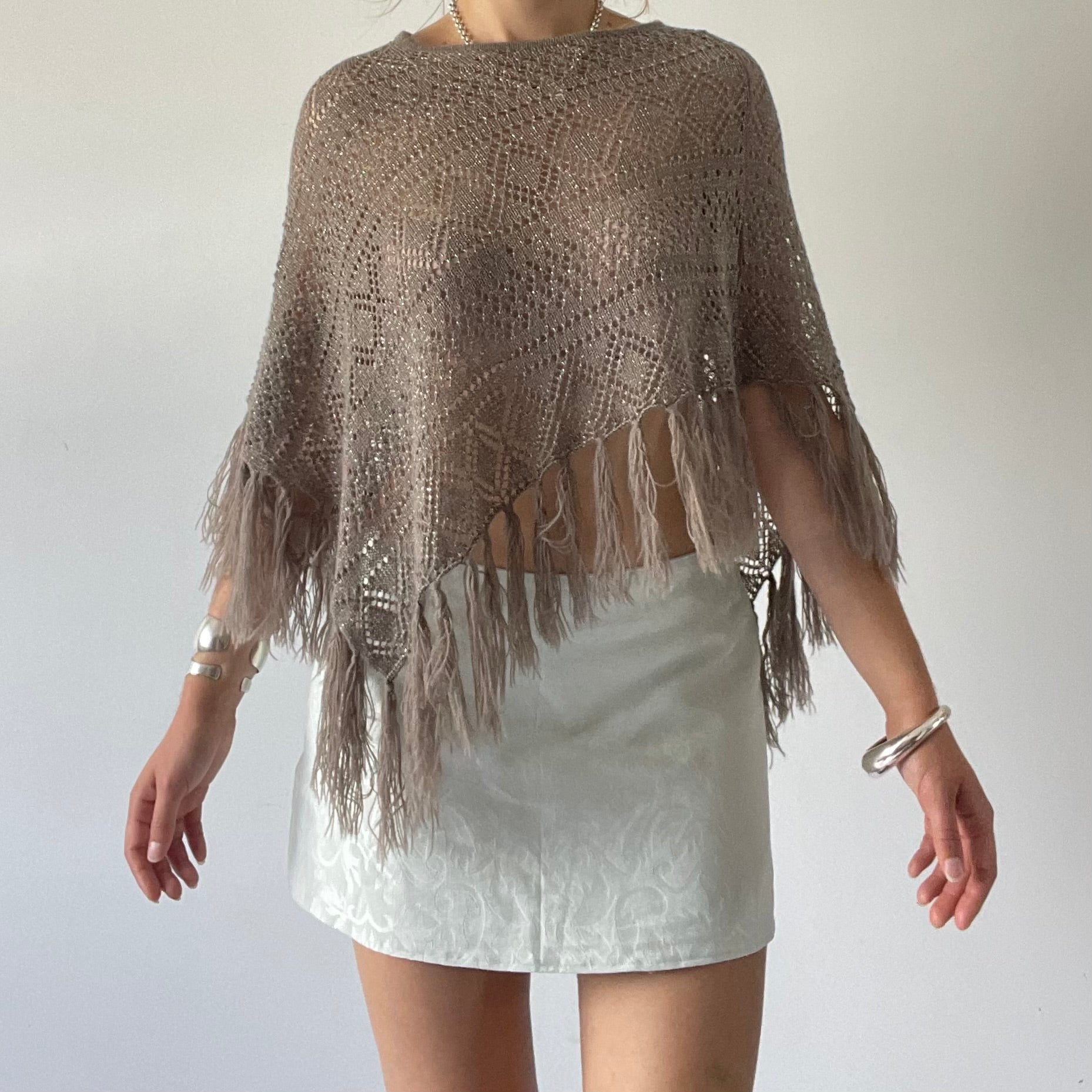 Crochet Festival Poncho | OS