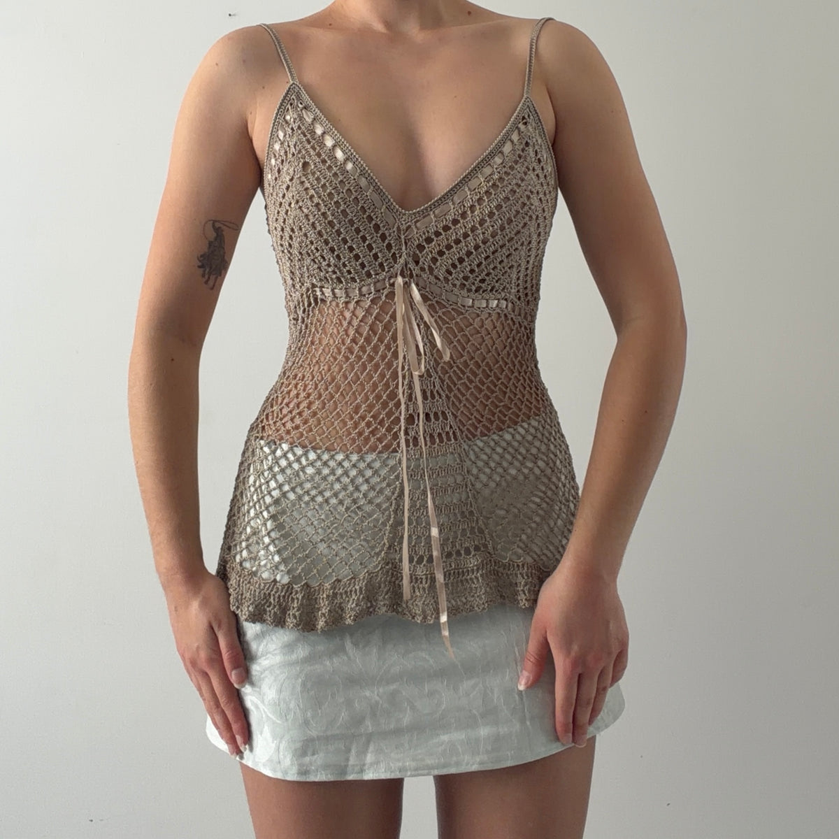 Nathalie B Crochet Cami Top | 8-12