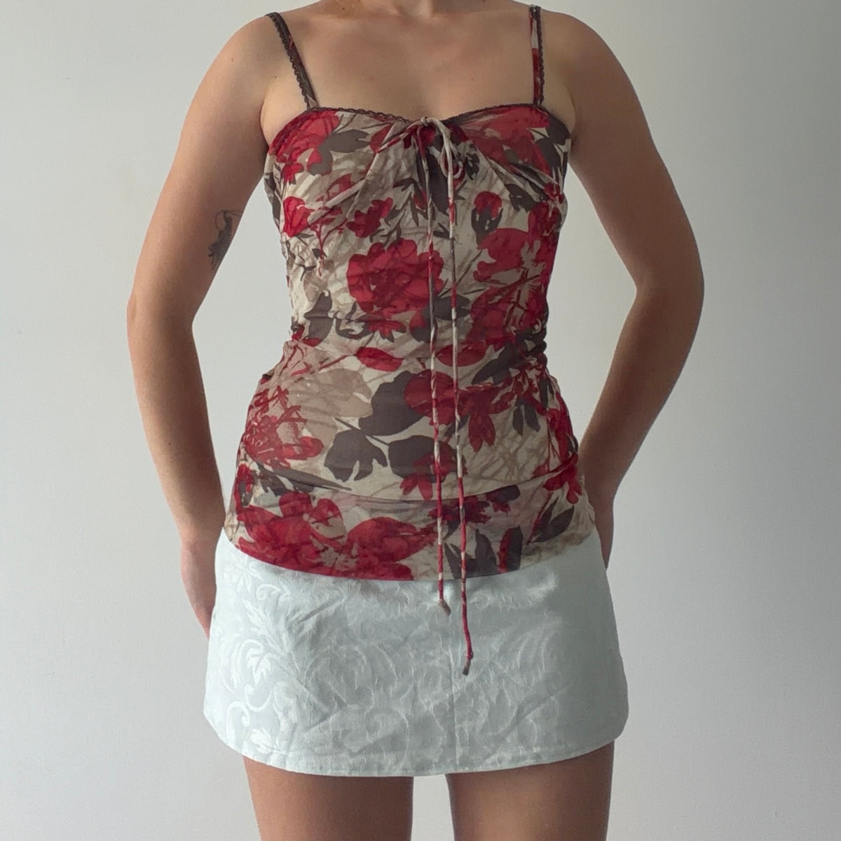 Mexx Floral Mesh Cami | S-M
