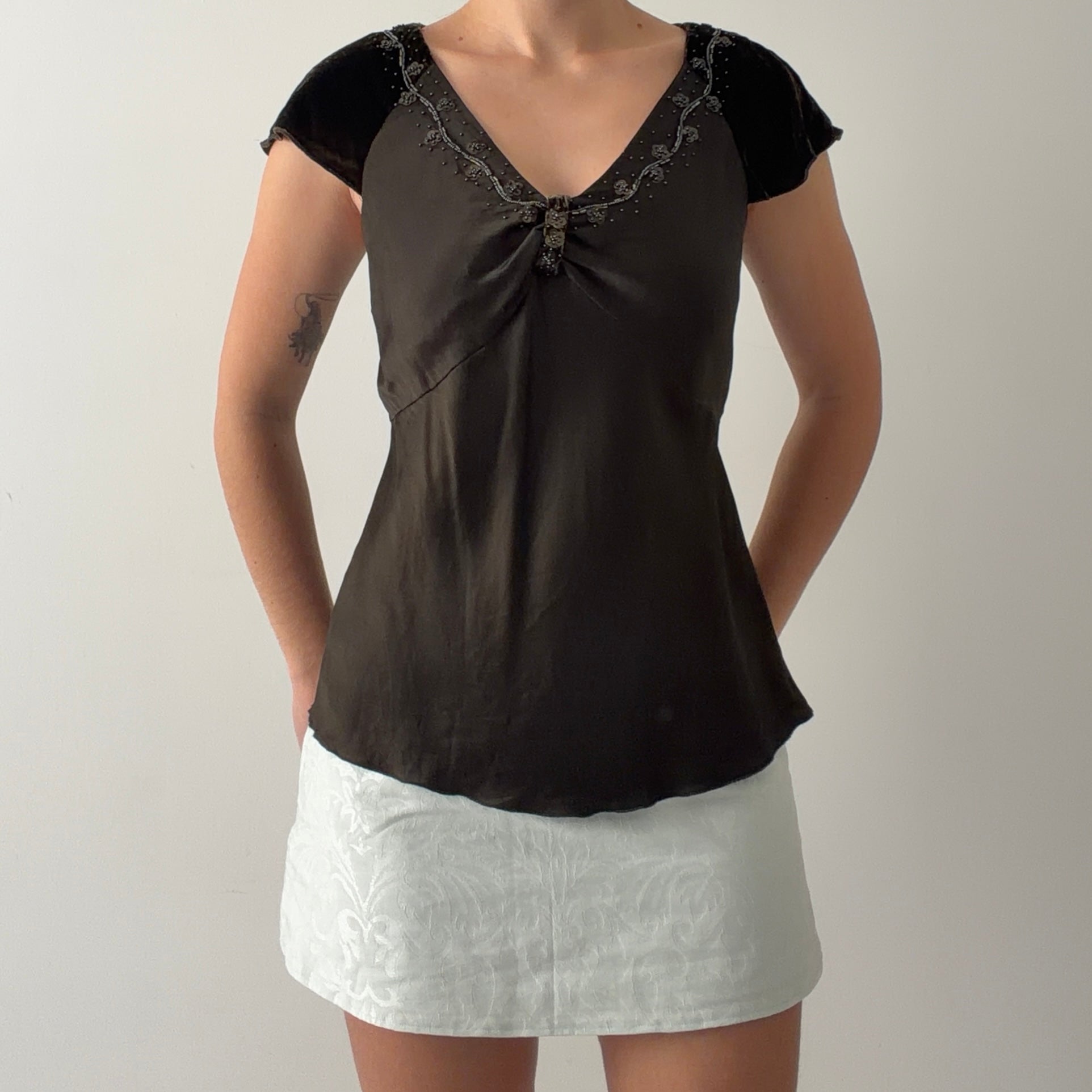 Nine West Beaded Top | M