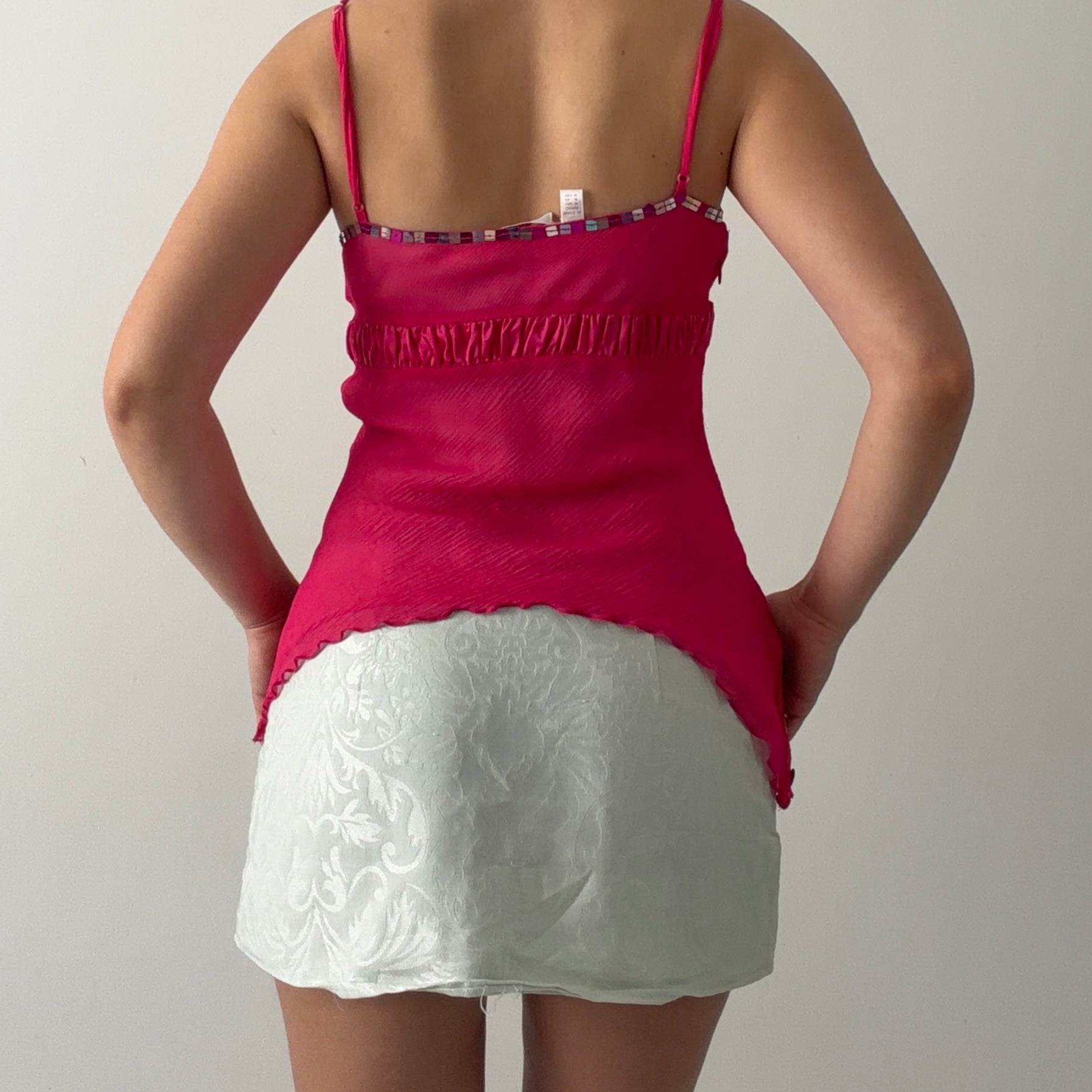 Jlo Silk Sequined Top | S