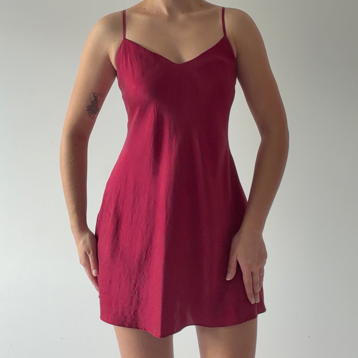 August Silk Slip Dress | M