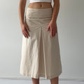 Eresistente Cream Midi Skirt | 6-10