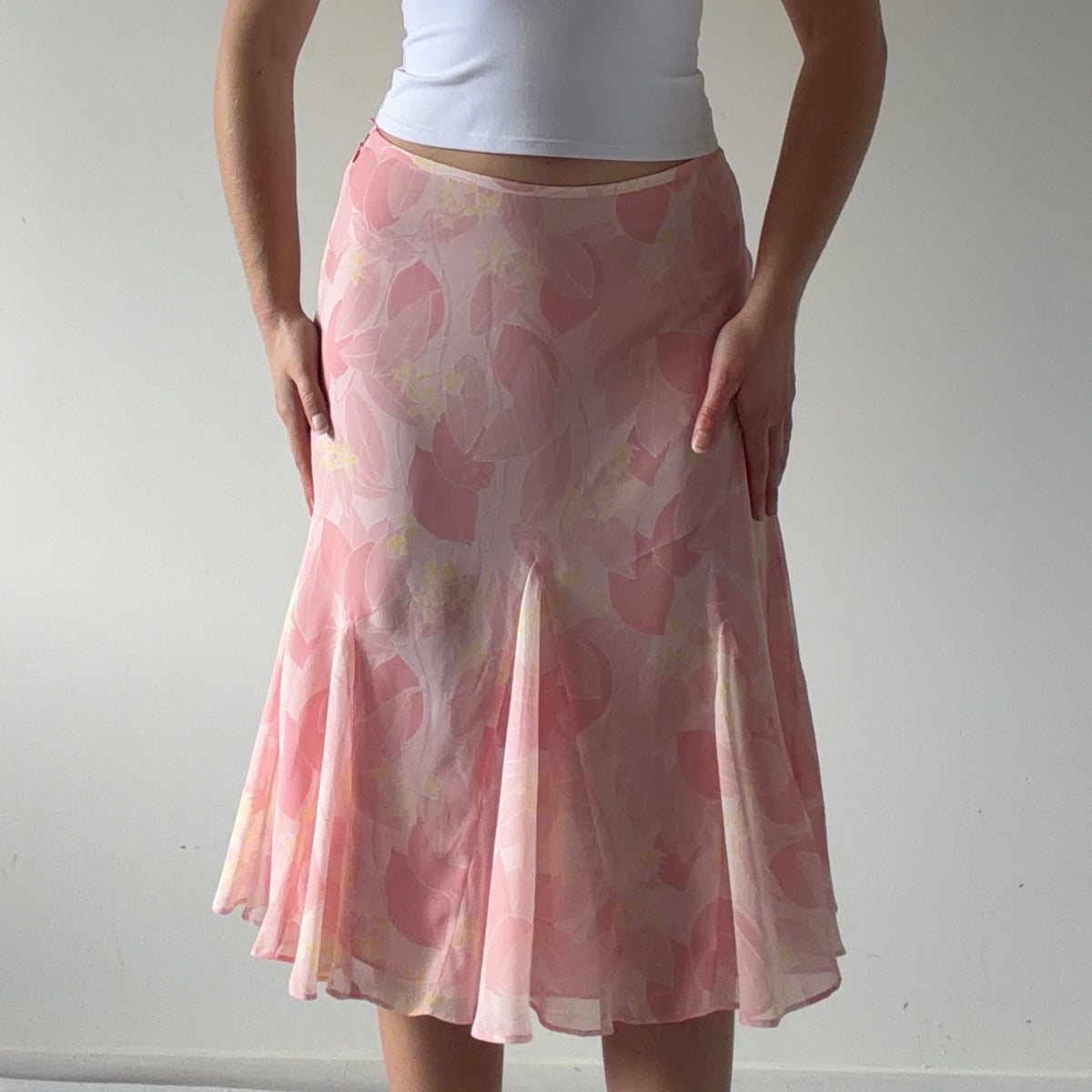 Jones Wear Floral Midi Skirt | XS