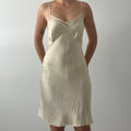 Silk Slip Dress in Butter Yellow | 8-10