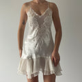 Potpourri Lace Ruffle Mini Dress | M