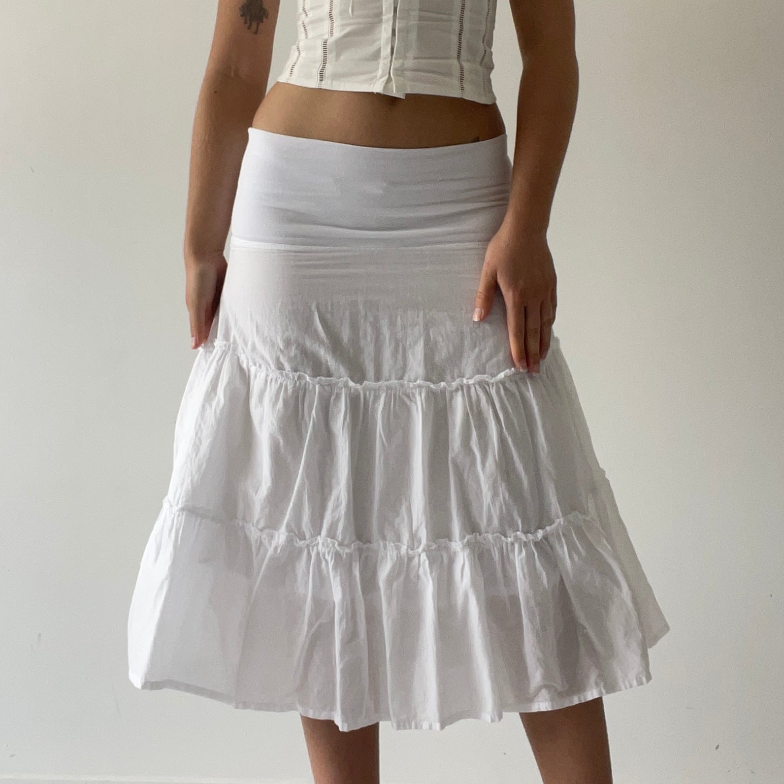 90s Glassons Midi Skirt | XS