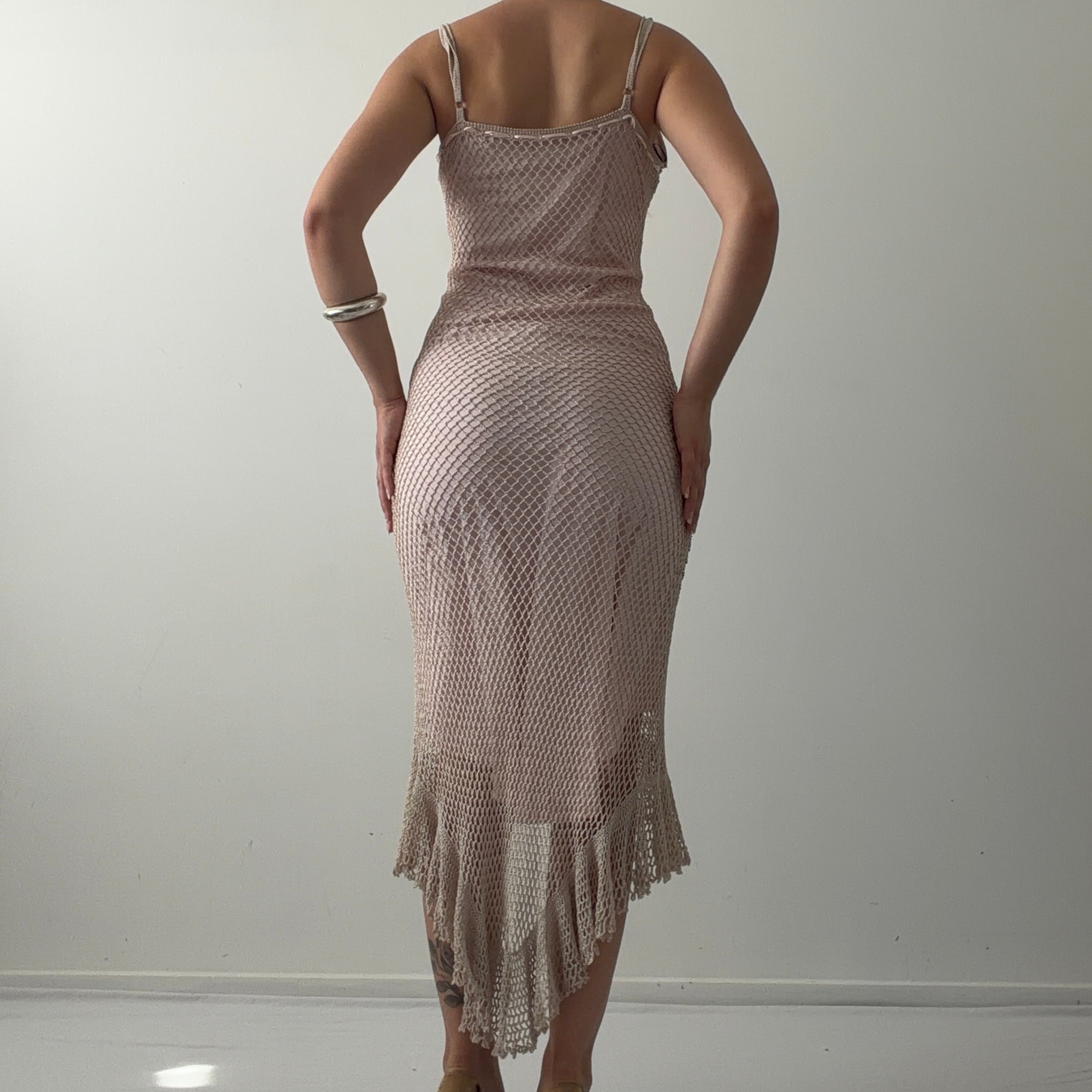 Bebe Beaded Crochet Dress | 10-12