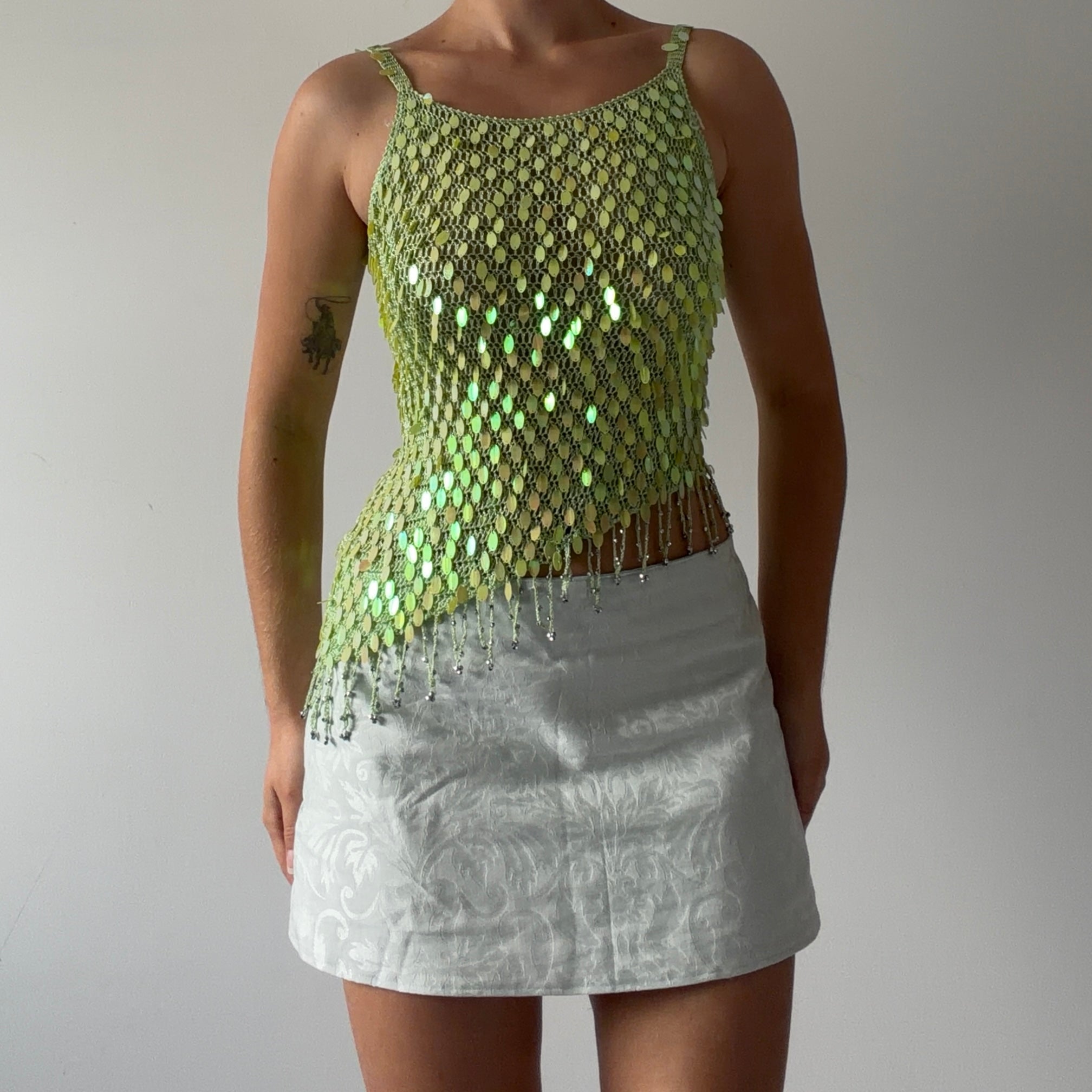Sequin Crochet Top | 6-8