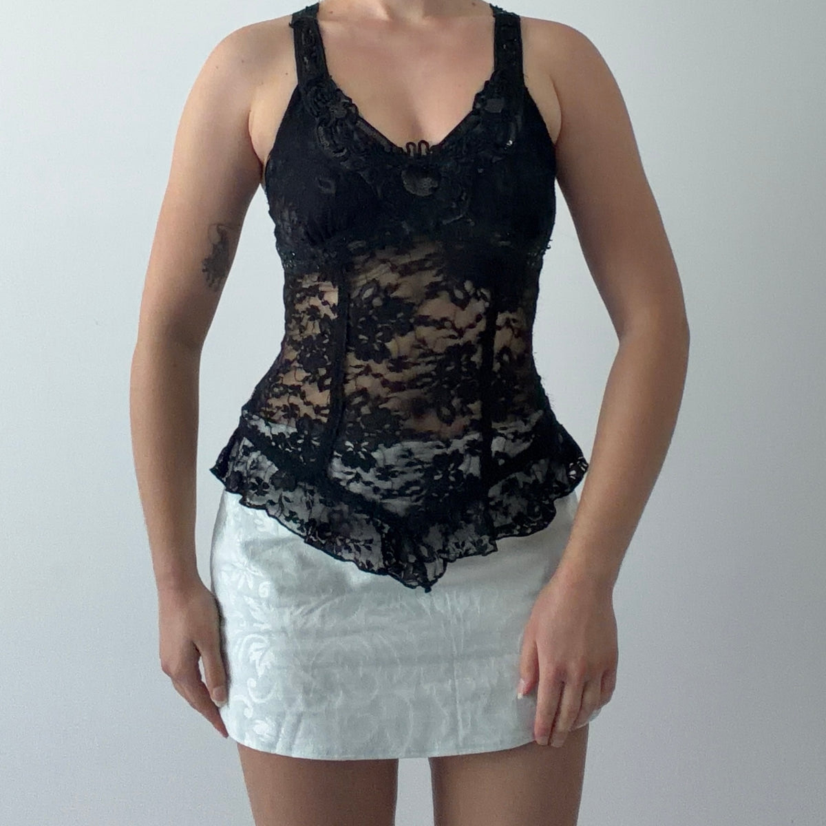 Papaya Lace Cami | XS