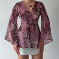 Elsa Baia Bell Sleeve Top | XS-M