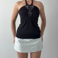 Forever 21 Beaded Halter Top | S-M