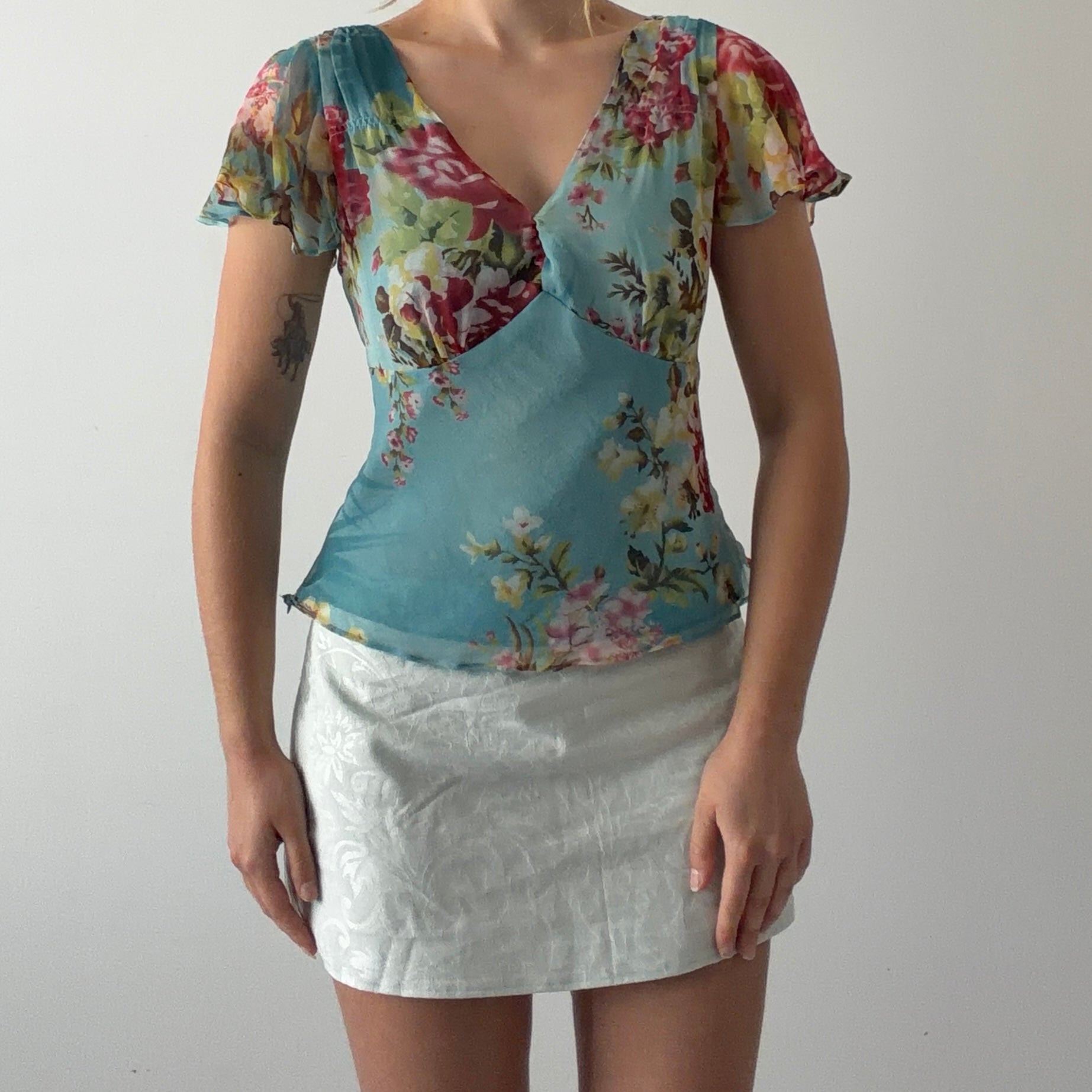 Ice Silk Babydoll Top | S
