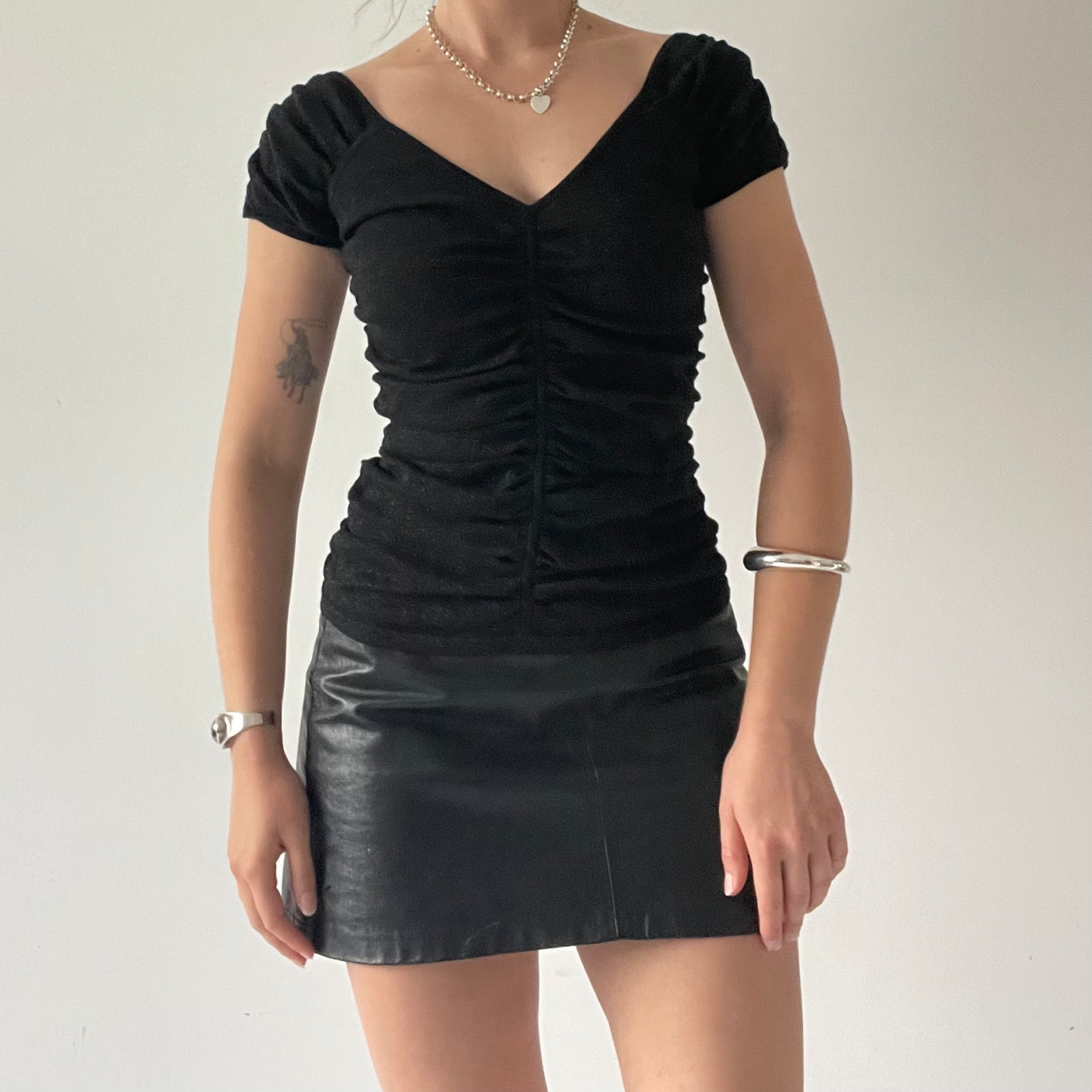 Mexx Glittery Ruched Top | 10-12