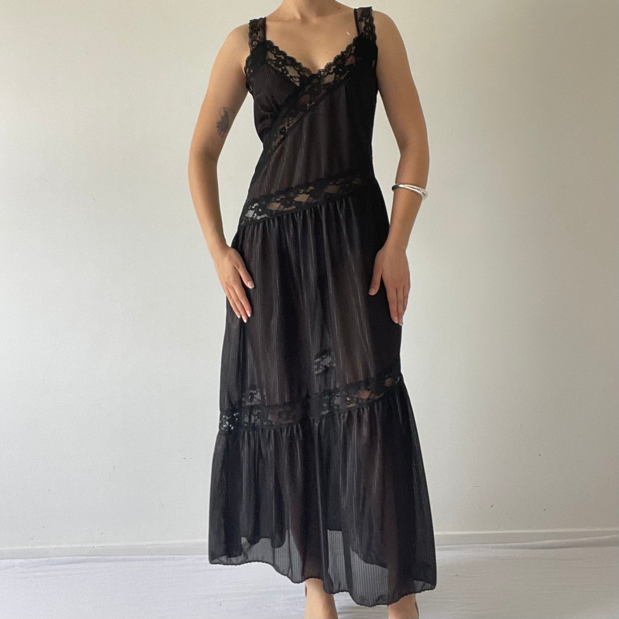 Lingerie Lace Slip Dress | 10-12