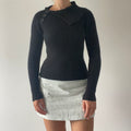 Asymmetric Wool Sweater | XS