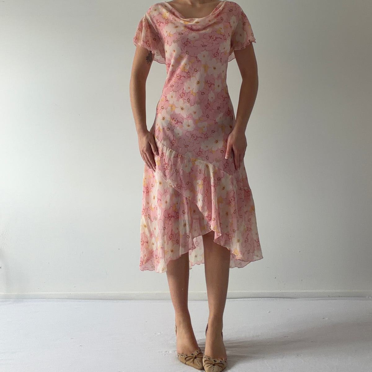 Jaclyn Smith Silk Midi Dress | XL