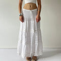 Tiered Flowy Maxi Skirt | 6-10