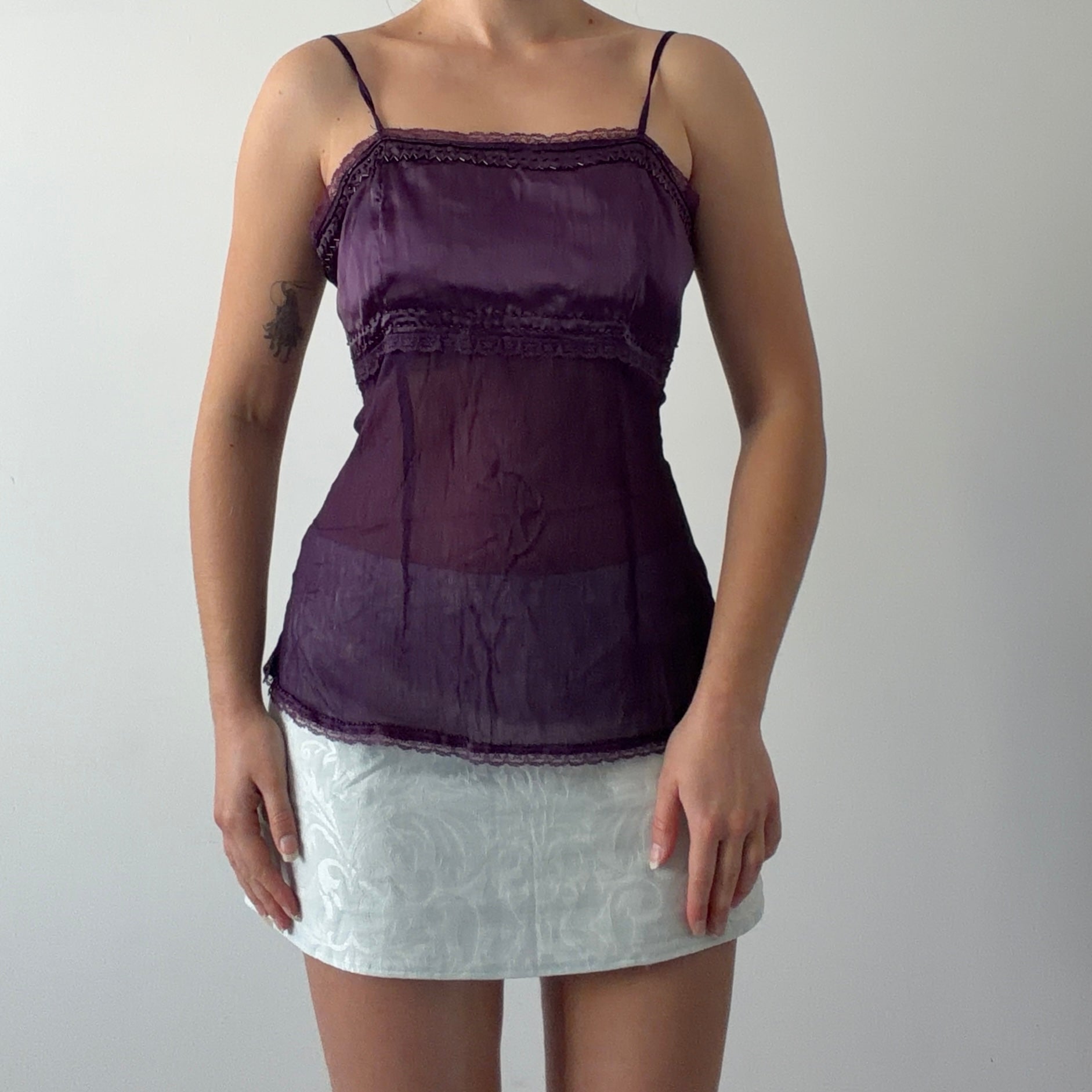 In Extenso Babydoll Beaded Top | M