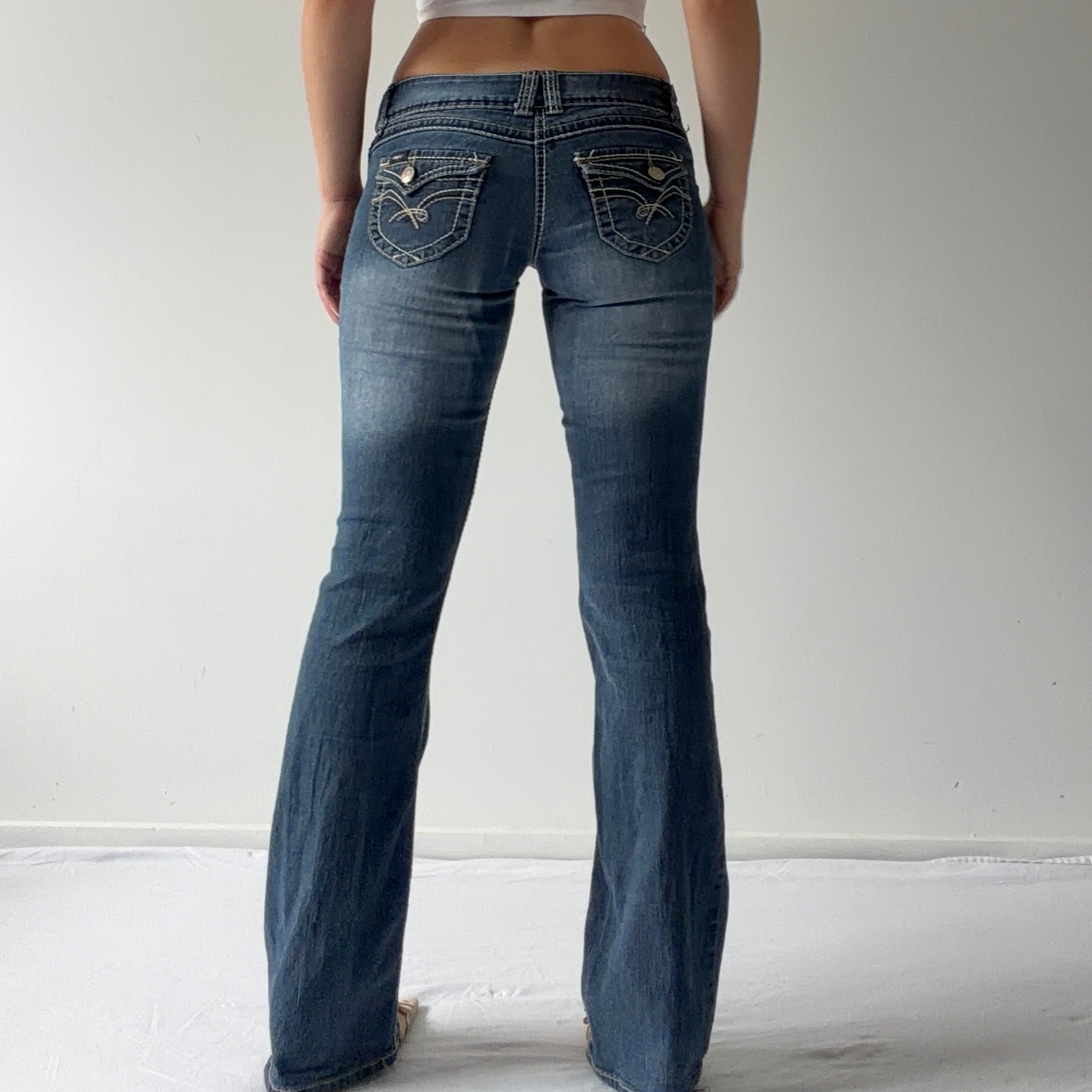Angels Super Low Flare Jeans | 6-8