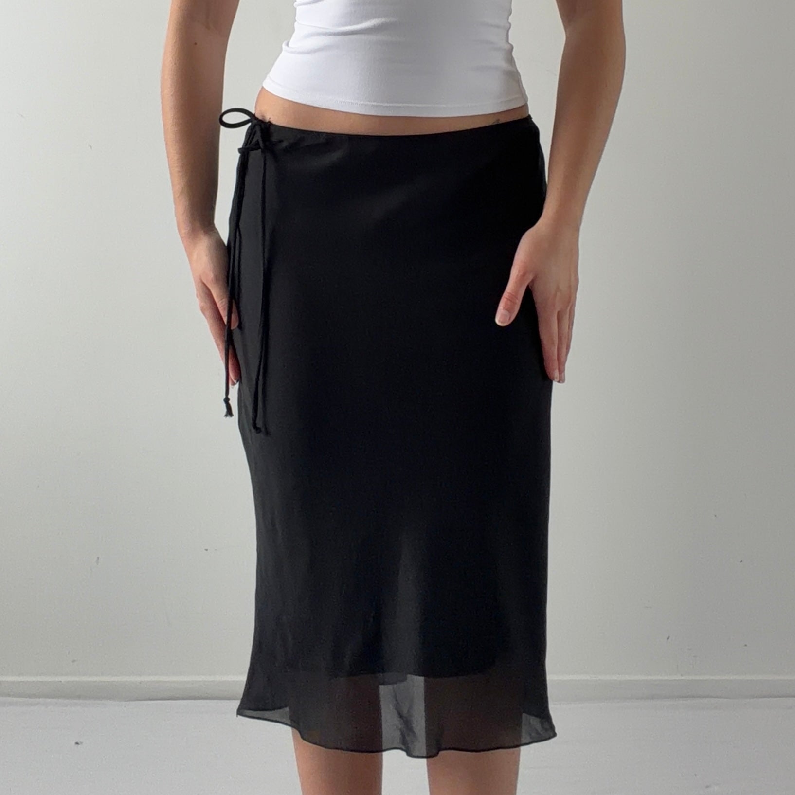 Iz Byer Midi Skirt | Made in USA | 6-8