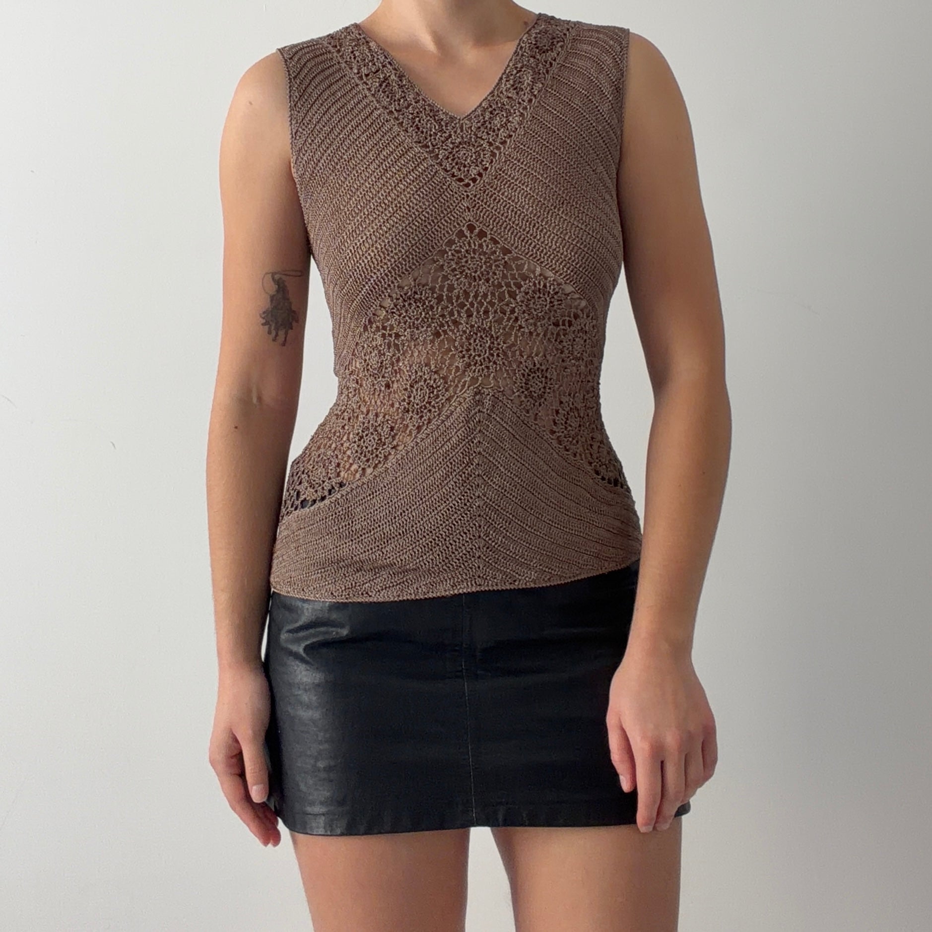 Caroll Crochet Tank Top | M