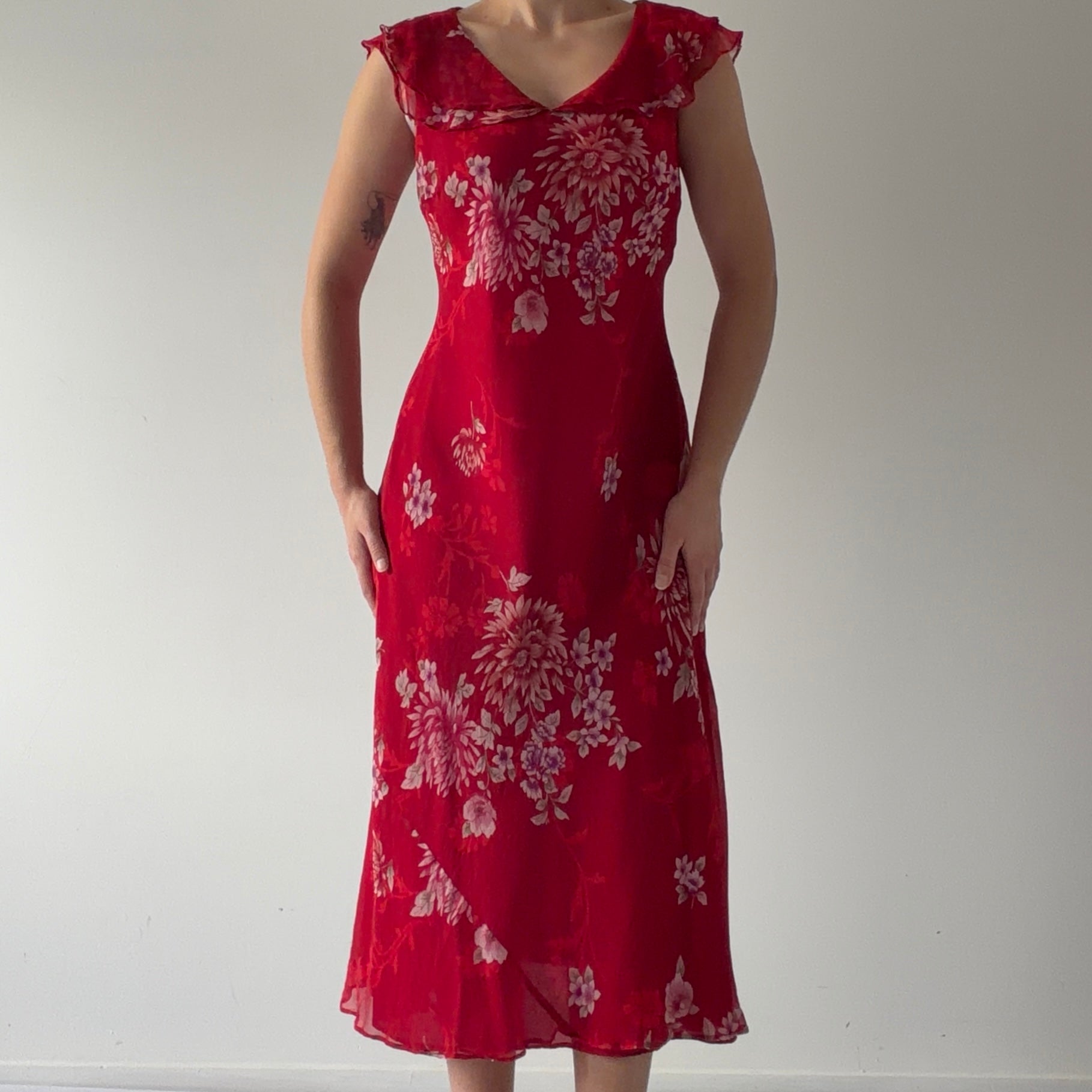 Robbie Bee Silk Midi Dress | 12-14