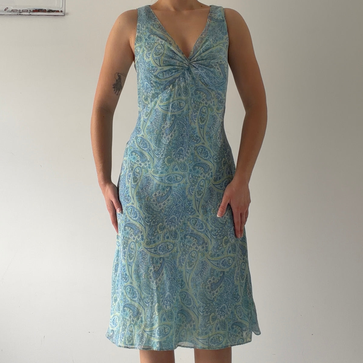 Ann Taylor Silk Midi Dress | L