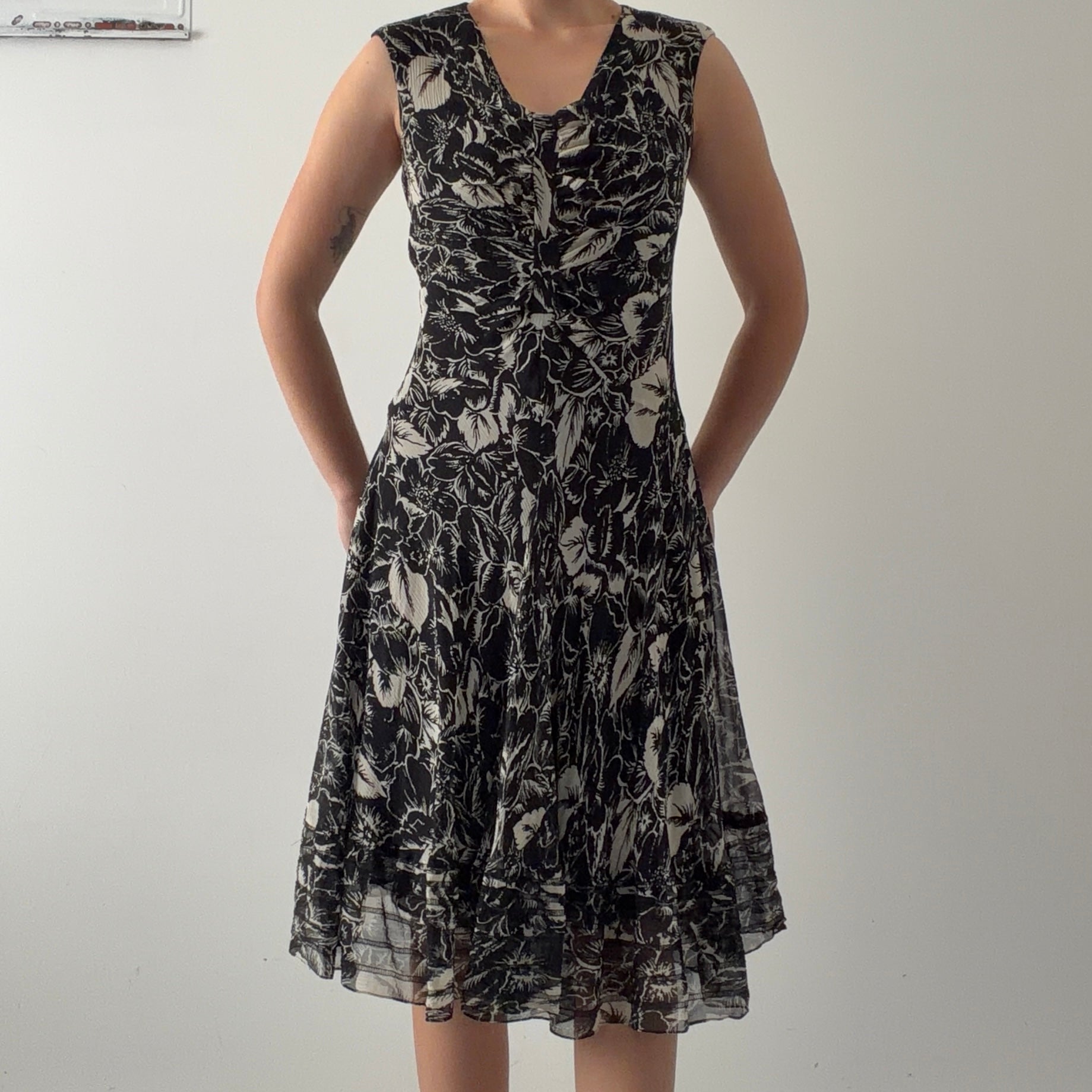 Jones New York Silk Midi Dress | M