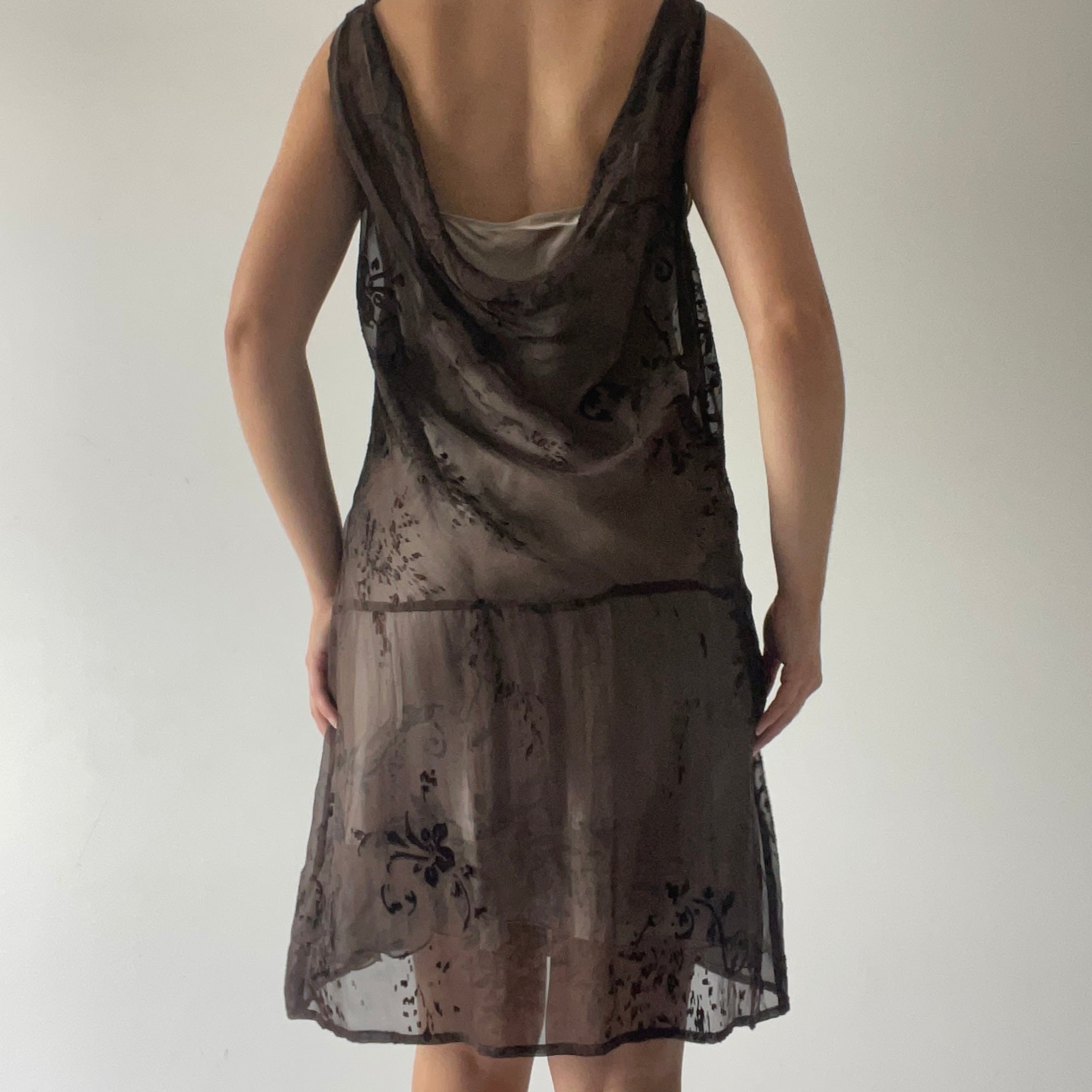 00s Max Cowl Slip Dress | 8-12