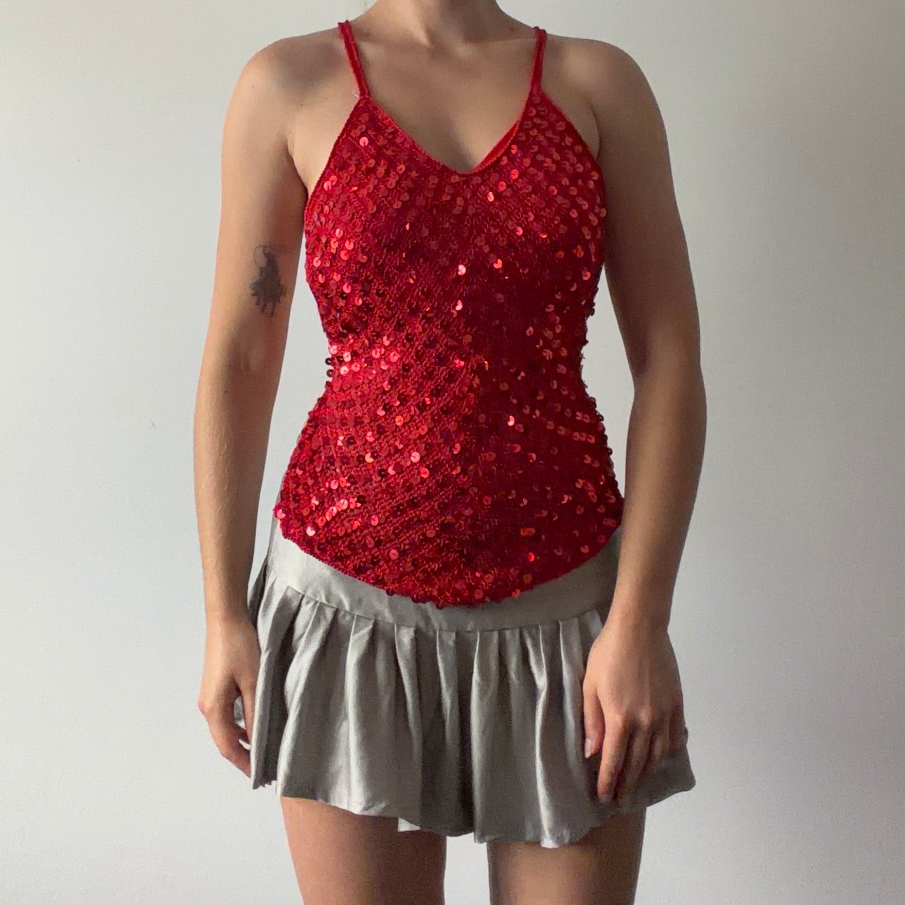 00s Sequin Crochet Top | 8-10