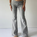 Jigsaw Low Rise Wide Leg Pants | 8-10