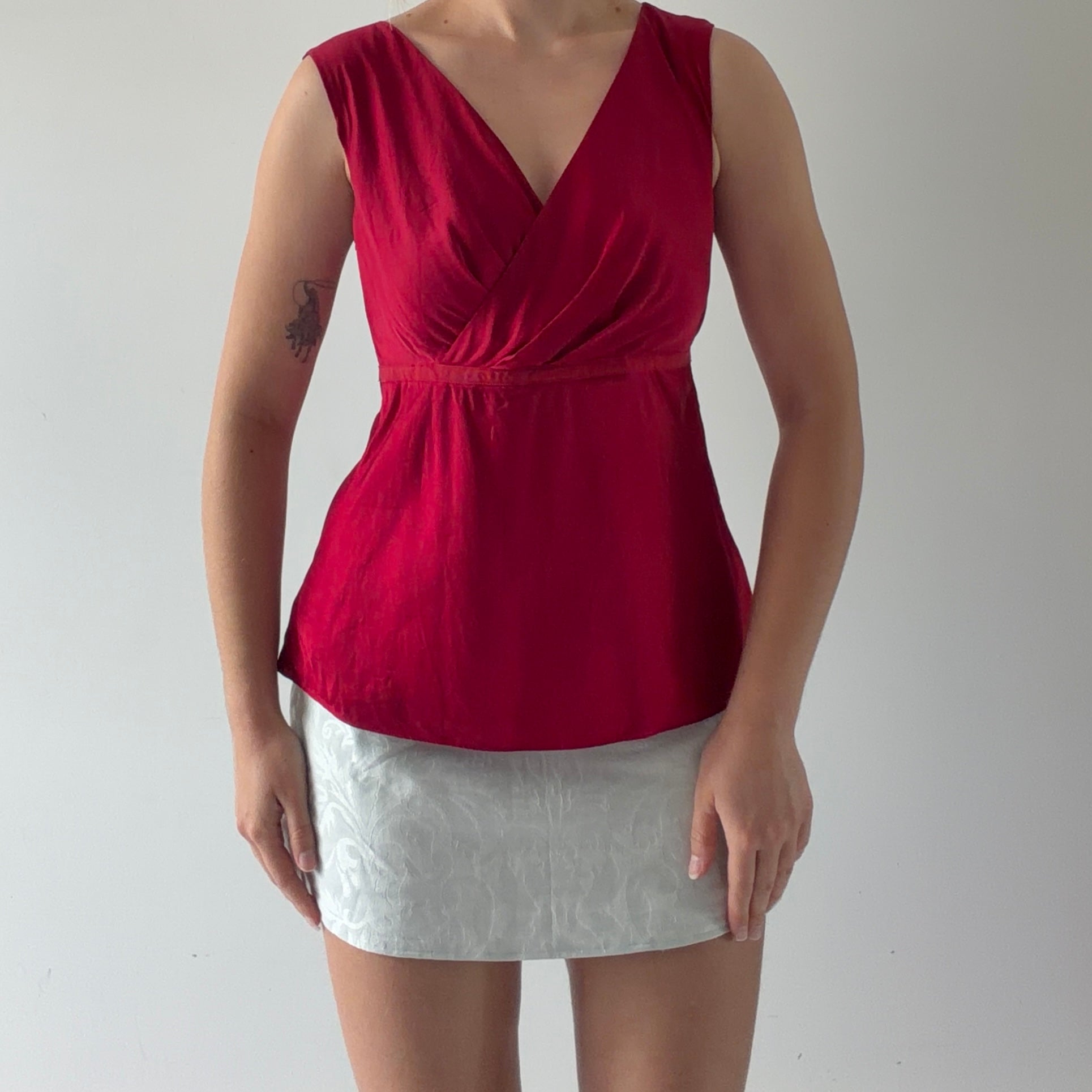 Loft Ann Taylor Silk Babydoll Top | M
