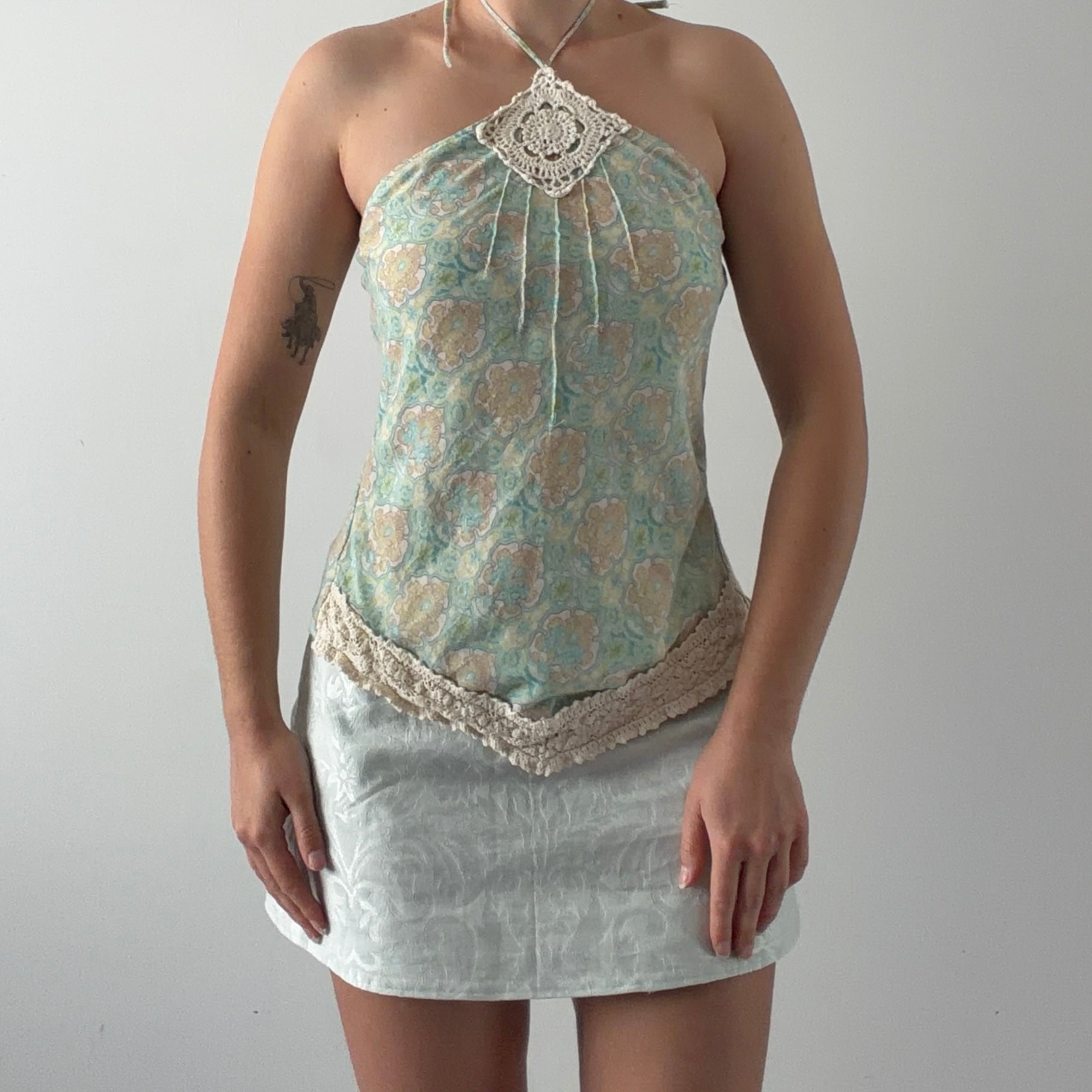 Floral Handkerchief Top | Made in USA | S