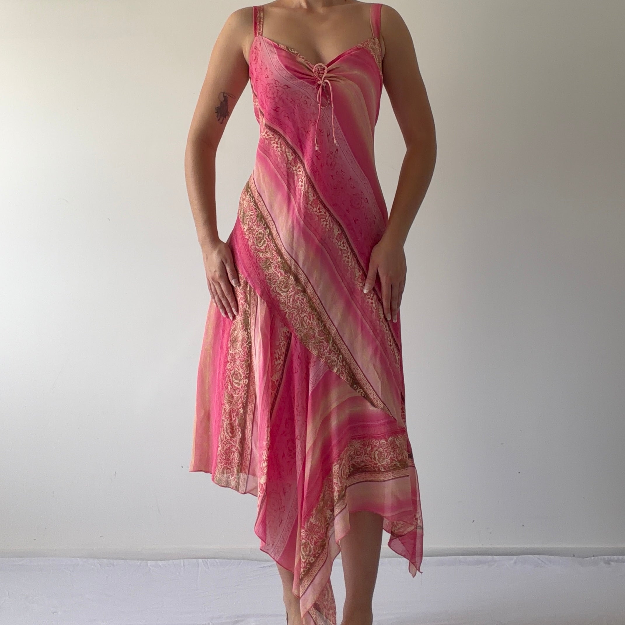 Asymmetric Maxi Dress | Made in Spain | 10-12