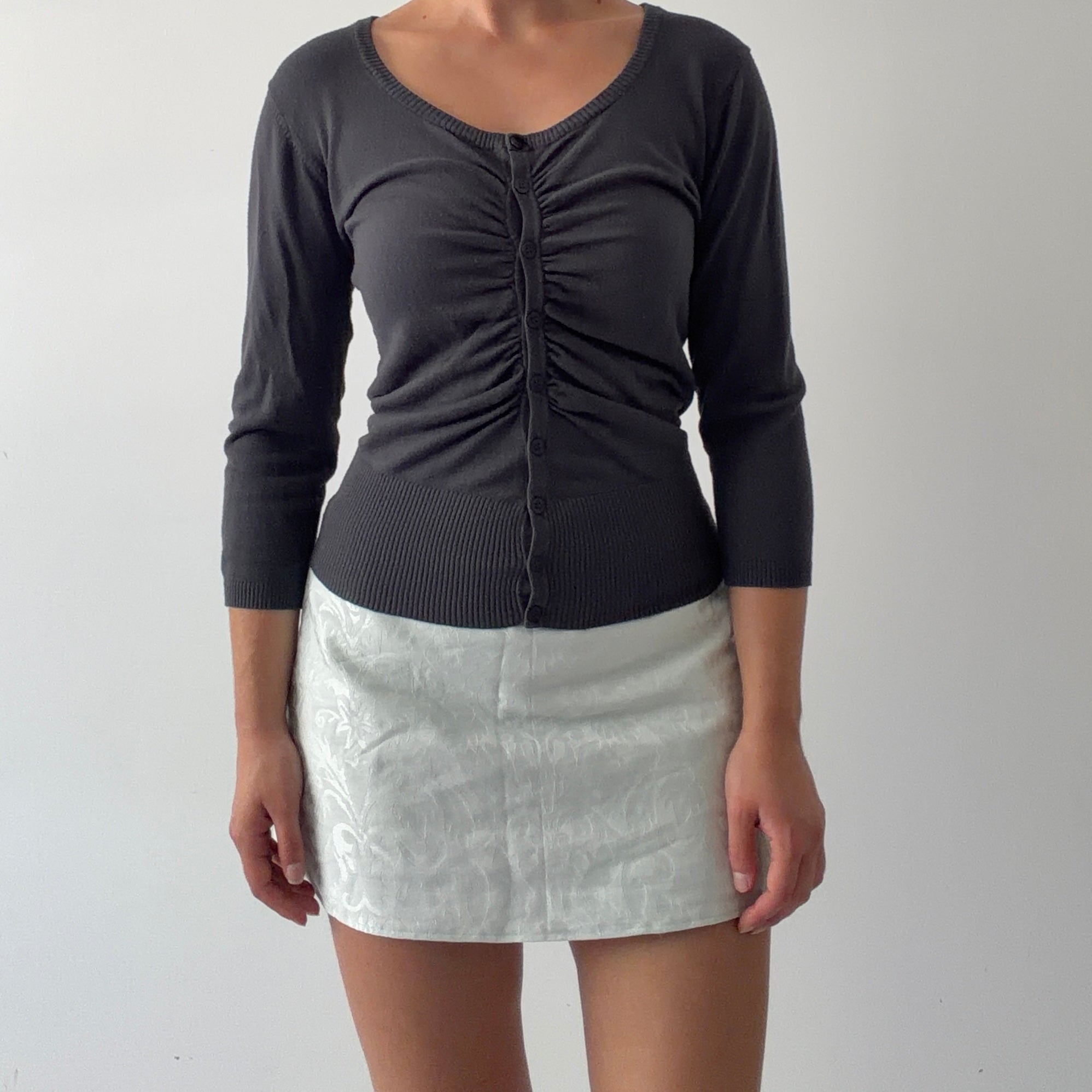 Cue Ruched Cardigan | M-L