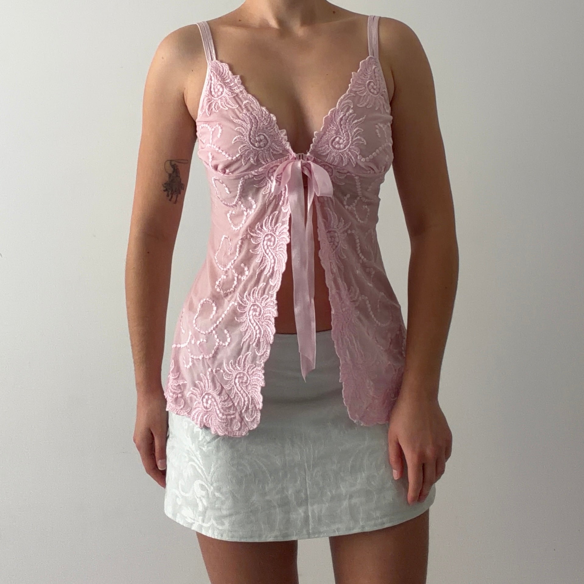 Embroidered Babydoll Top | 12-14