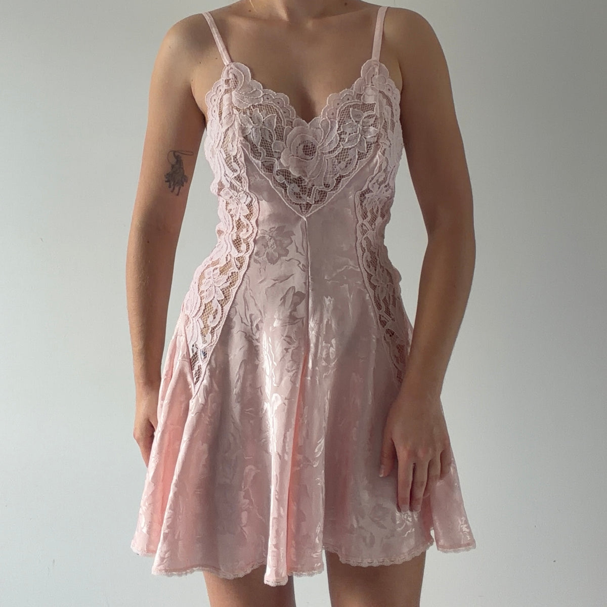 Amelia's Satin Lace Mini Dress | XS