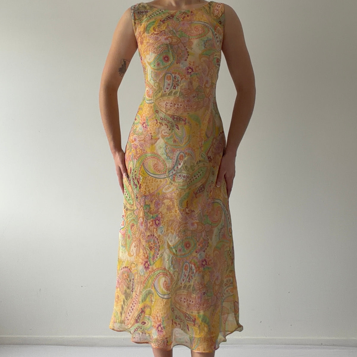 Dressbarn Paisley Midi Dress | L