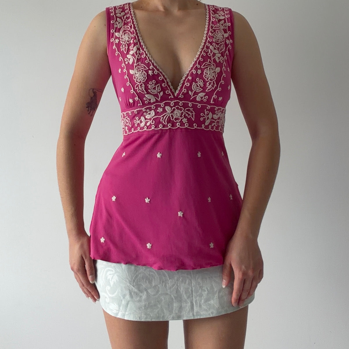 International Concepts Embroidered Cami | XS-S