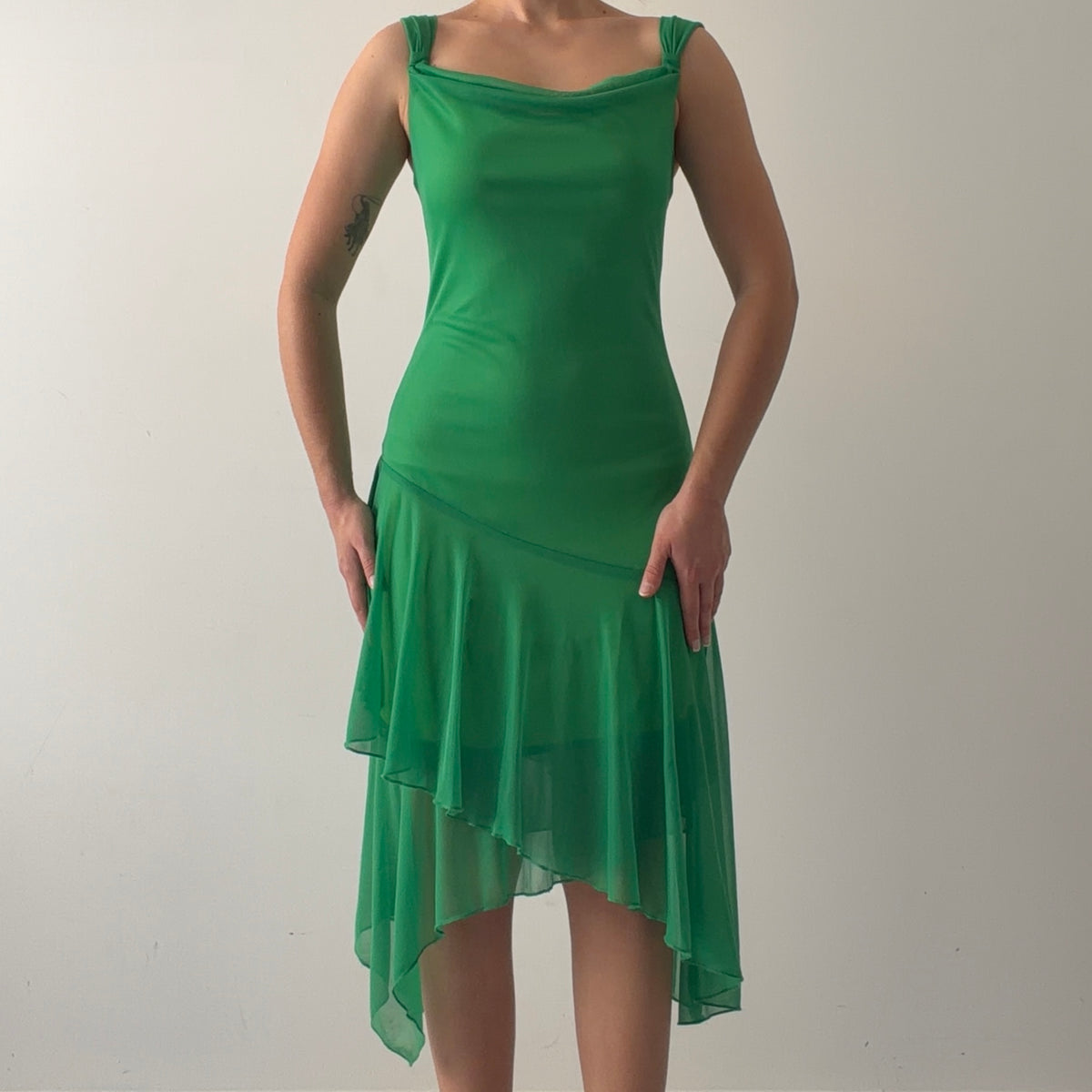 Ruby Rox Asymmetric Midi Dress | M