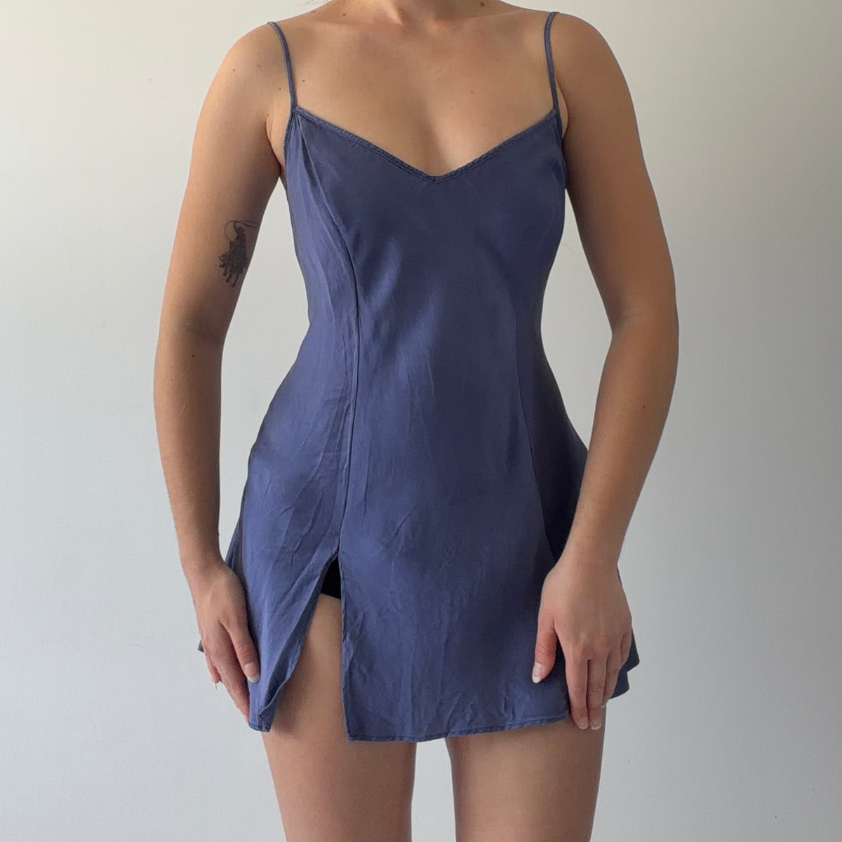 Victoria's Secret Mini Silk Slip Dress | S