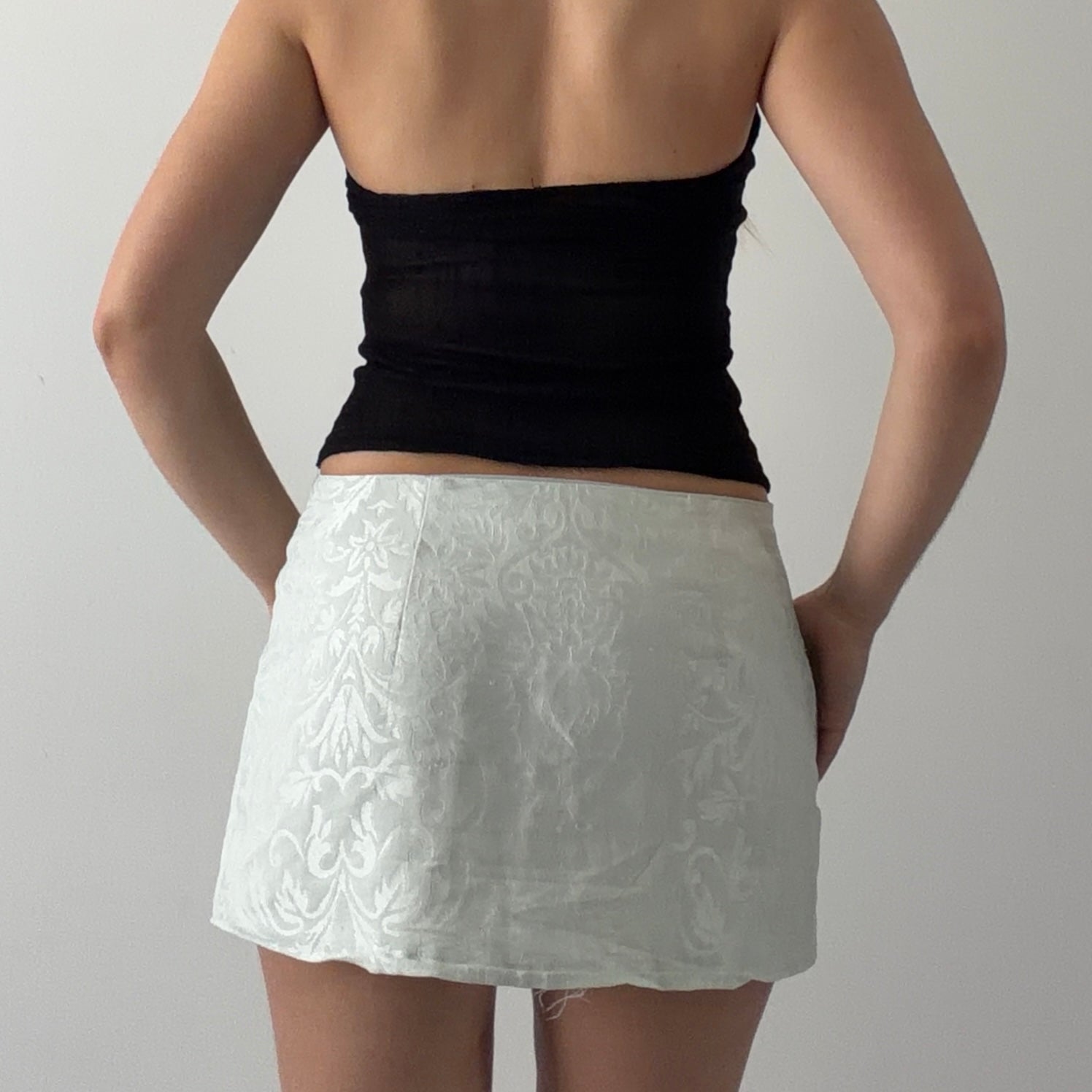 Strapless Ruffle Top | Made in Italy | XS