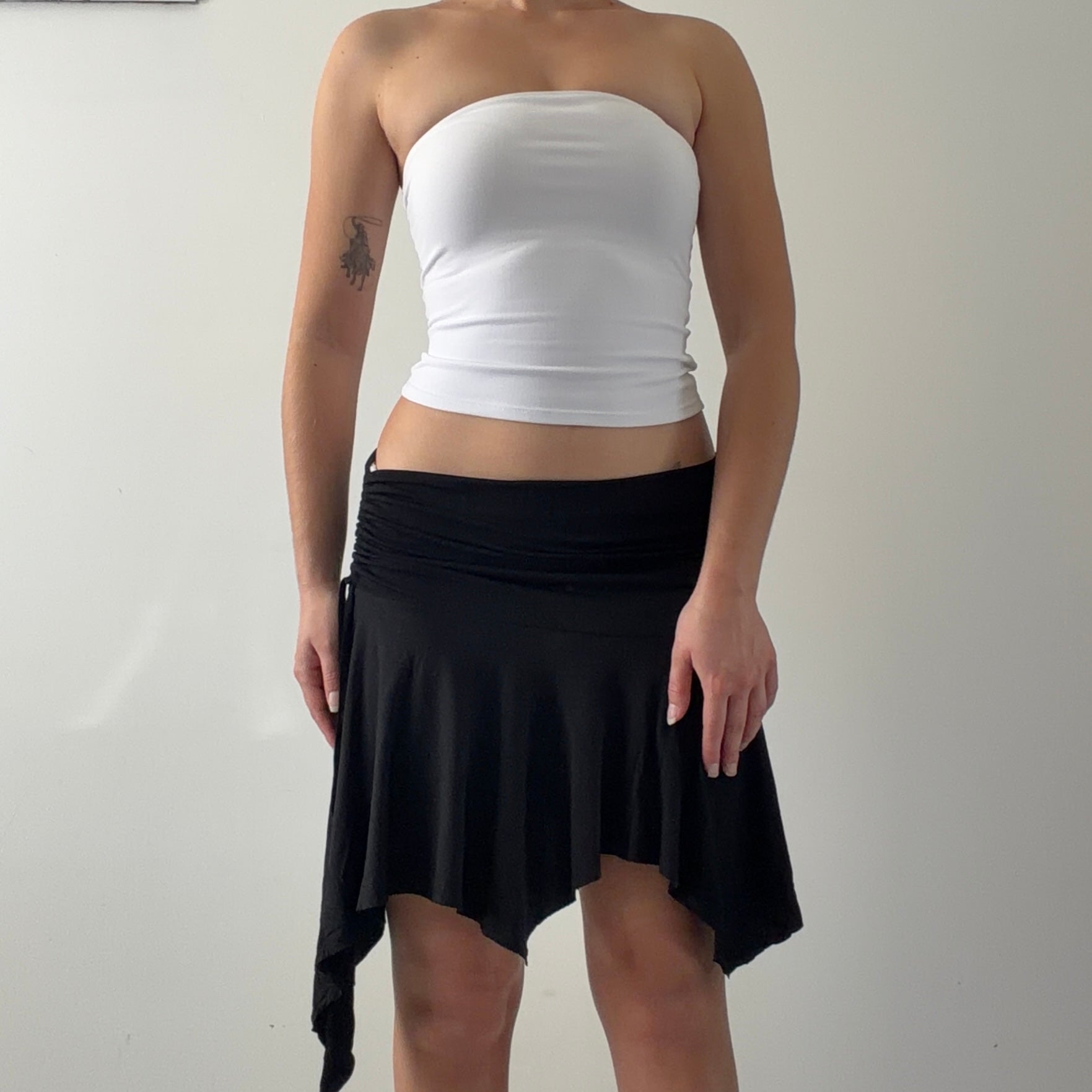 No Excuse Midi Asymmetric Skirt | 8-10