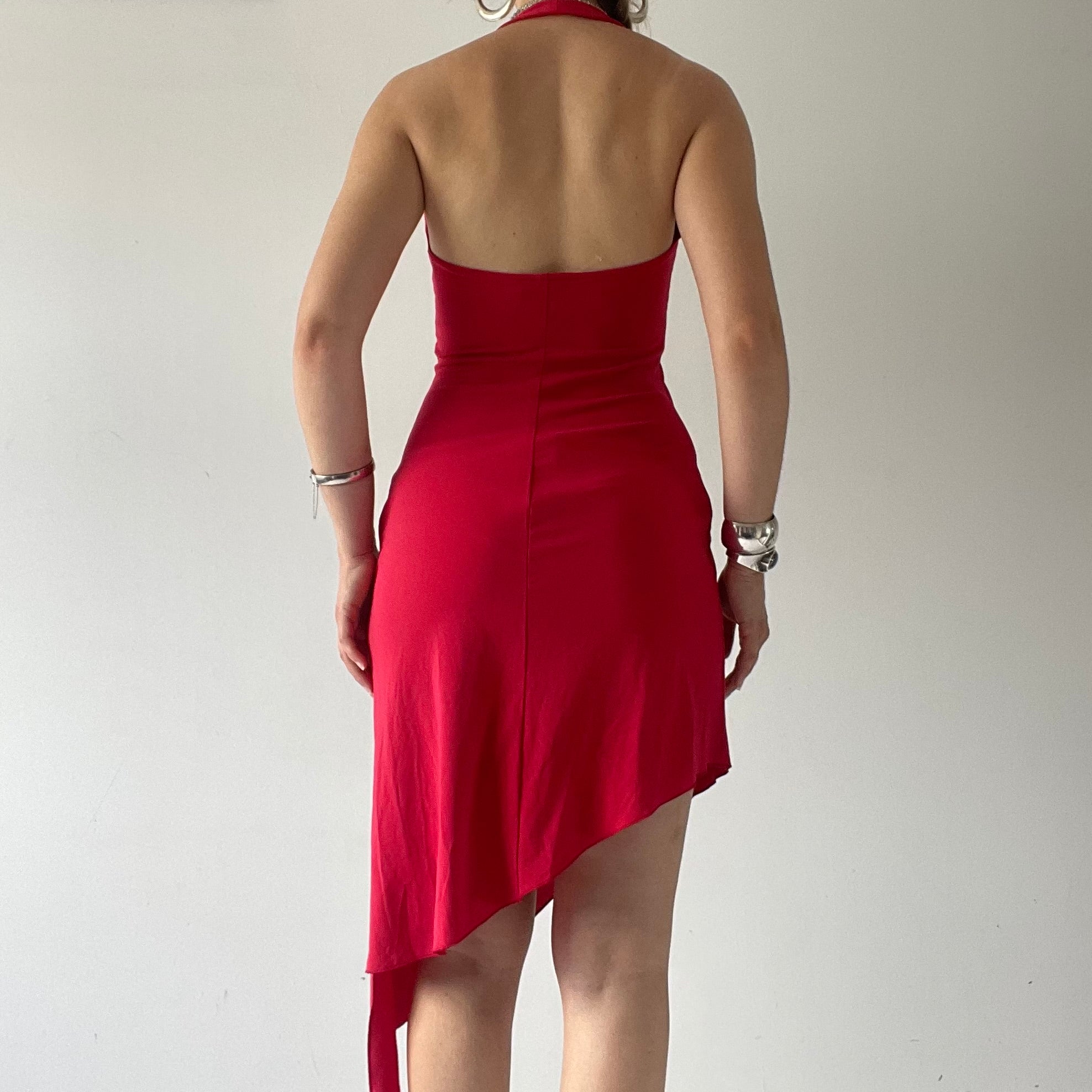 Cue Asymmetric Bodycon Midi Dress | 6-8