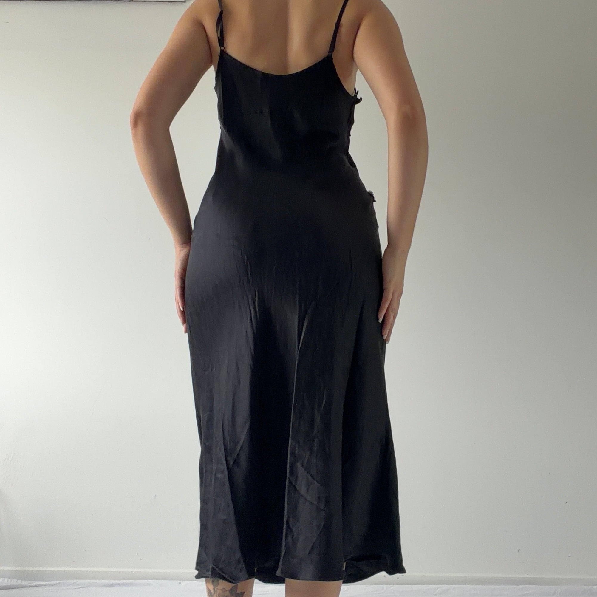 Zenza Silk Maxi Slip Dress | Made in NZ | S