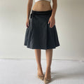 Cue Pleat Midi Skirt | 10-12